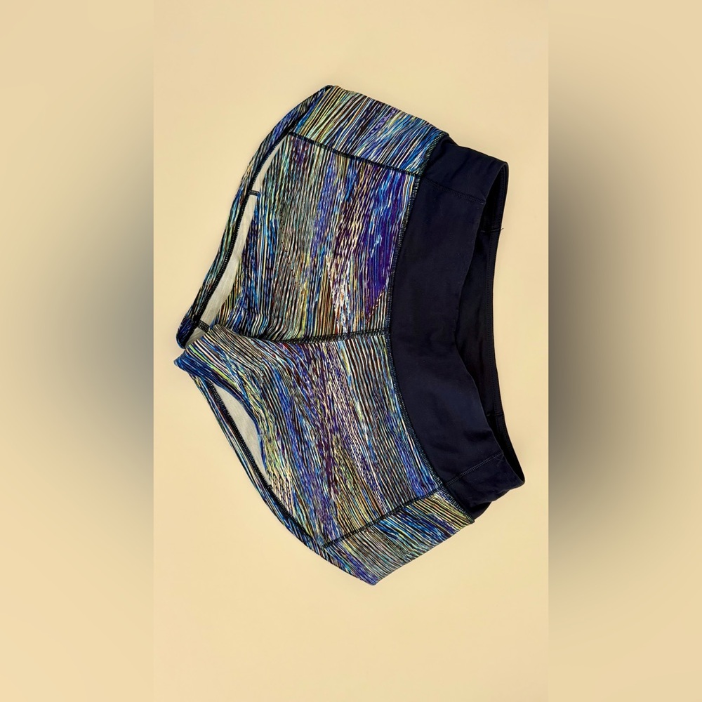 Lululemon Blue Speed Up Low-Rise Short, size 2, Great for Summer Runs!